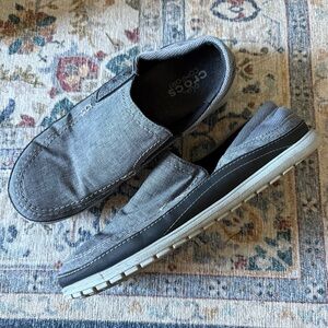 Crocs Santa Cruz Playa Slip-On Loafers Casual Shoes Gray Men’s Size 10